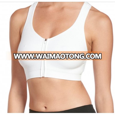 As seen on TV Wireless seamless comfort support sports bra with zip front closure