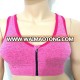 As seen on TV seamless zipper front full back comfort sports bra